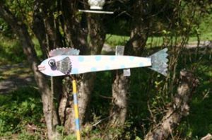 As an artists’ colony, Monhegan is famous for its lawn art. Photos by Bob Schutsky and Les Eastman