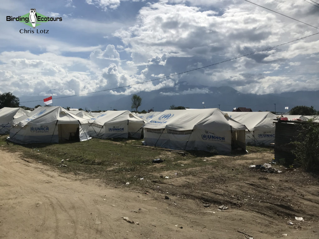 Image of UN Rufugee Camp in Indonesia after earthquake