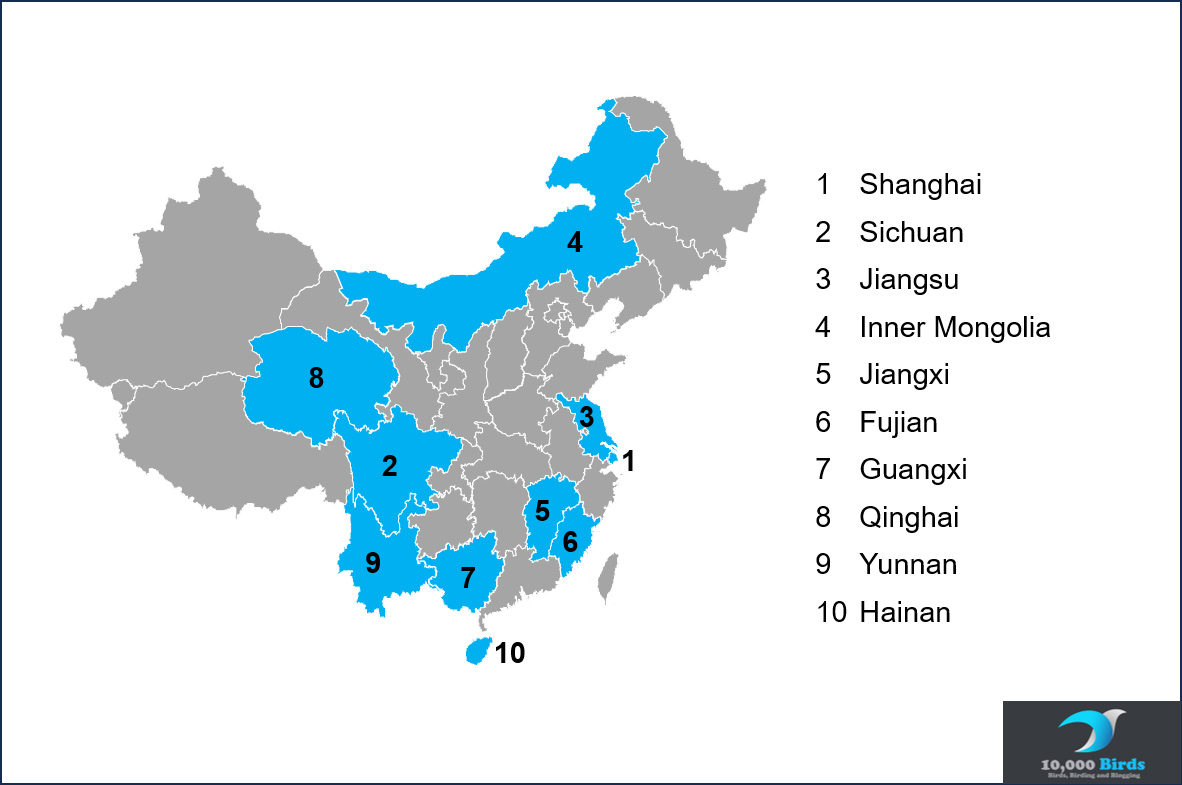 Chinese Provinces birding